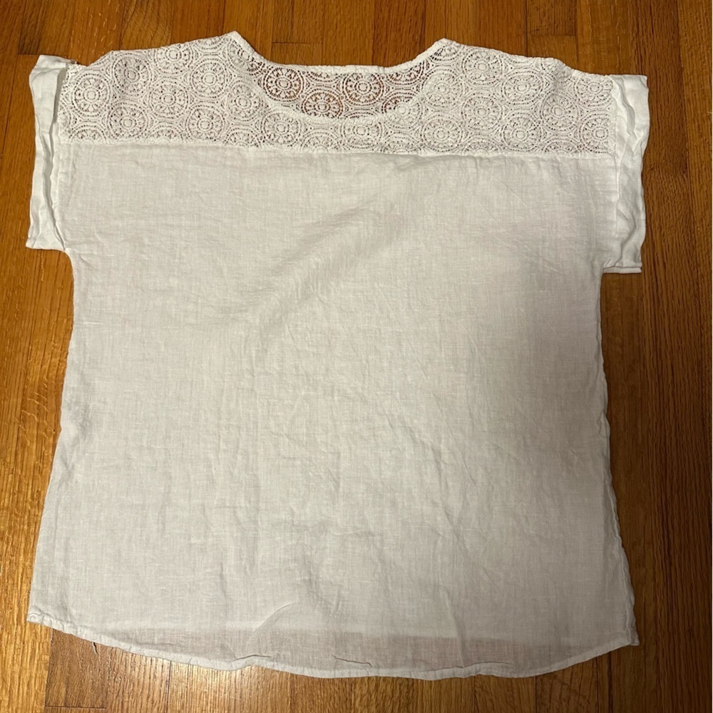 Bellambra Linen  Adult  Short Sleeve Shirt  Women’s Large (c6 - Picture 3 of 10